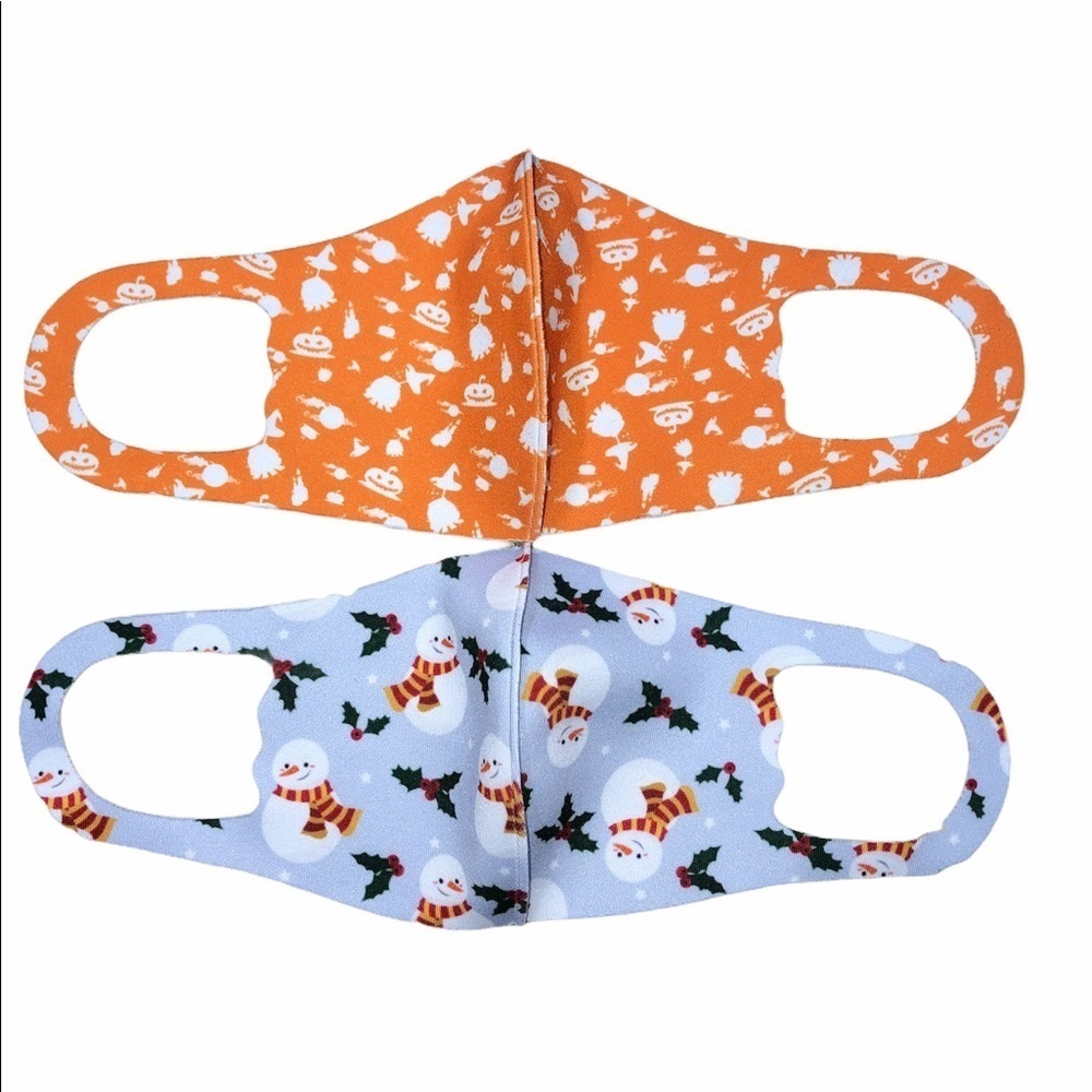 Kids Christmas and Halloween facial masks set